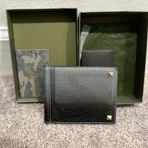 Valentino Men’s Camouflage Rock stud wallet